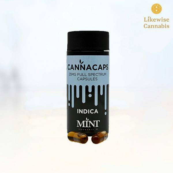 10-PACK 250MG INDICA FULL SPECTRUM CAPSULES - MINT
