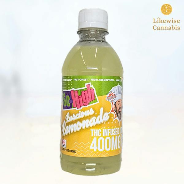 LUSCIOUS LEMONADE 400MG INFUSED BEVERAGE - SO-HIGH