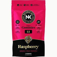 1:1 Gummies- 25mg CBD: 25mg THC-10pc Natures Key