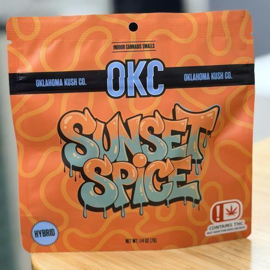 Oklahoma Kush Co. - Indoor Pre Package Flower - [3.5g] - Hybrid -Sunset Spice