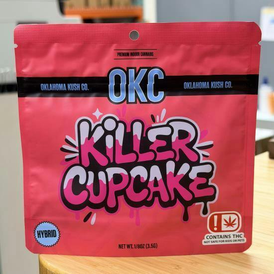 Oklahoma Kush Co. - Indoor Pre Package Flower - 3.5g - Hybrid - Killer Cupcake - 3.5g