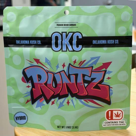 Oklahoma Kush Co. - Indoor Flower - [Smalls] - 7g - Hybrid - Runtz - 7g