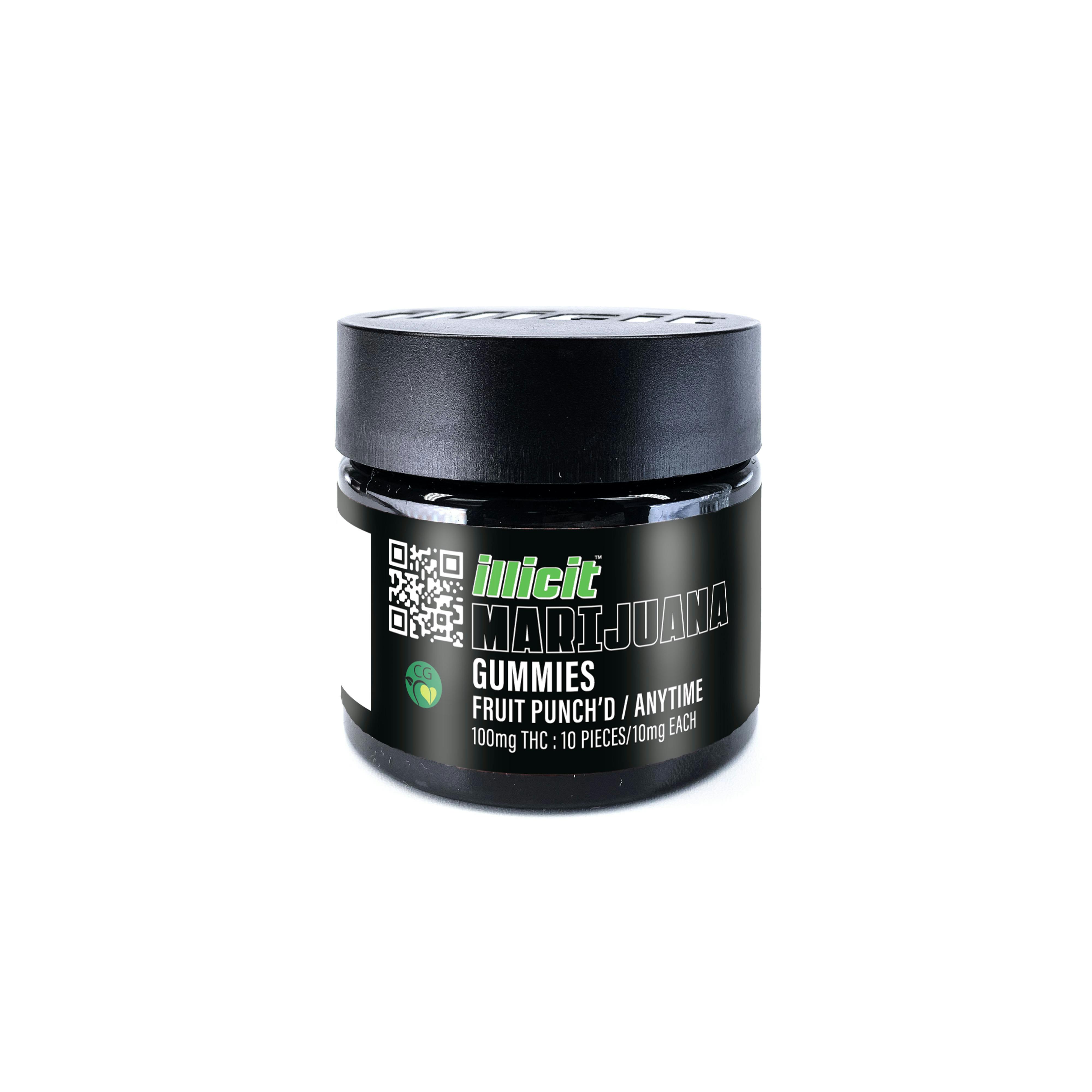 Illicit - Fruit Punch'd - Gummies - 100mg (10pk)