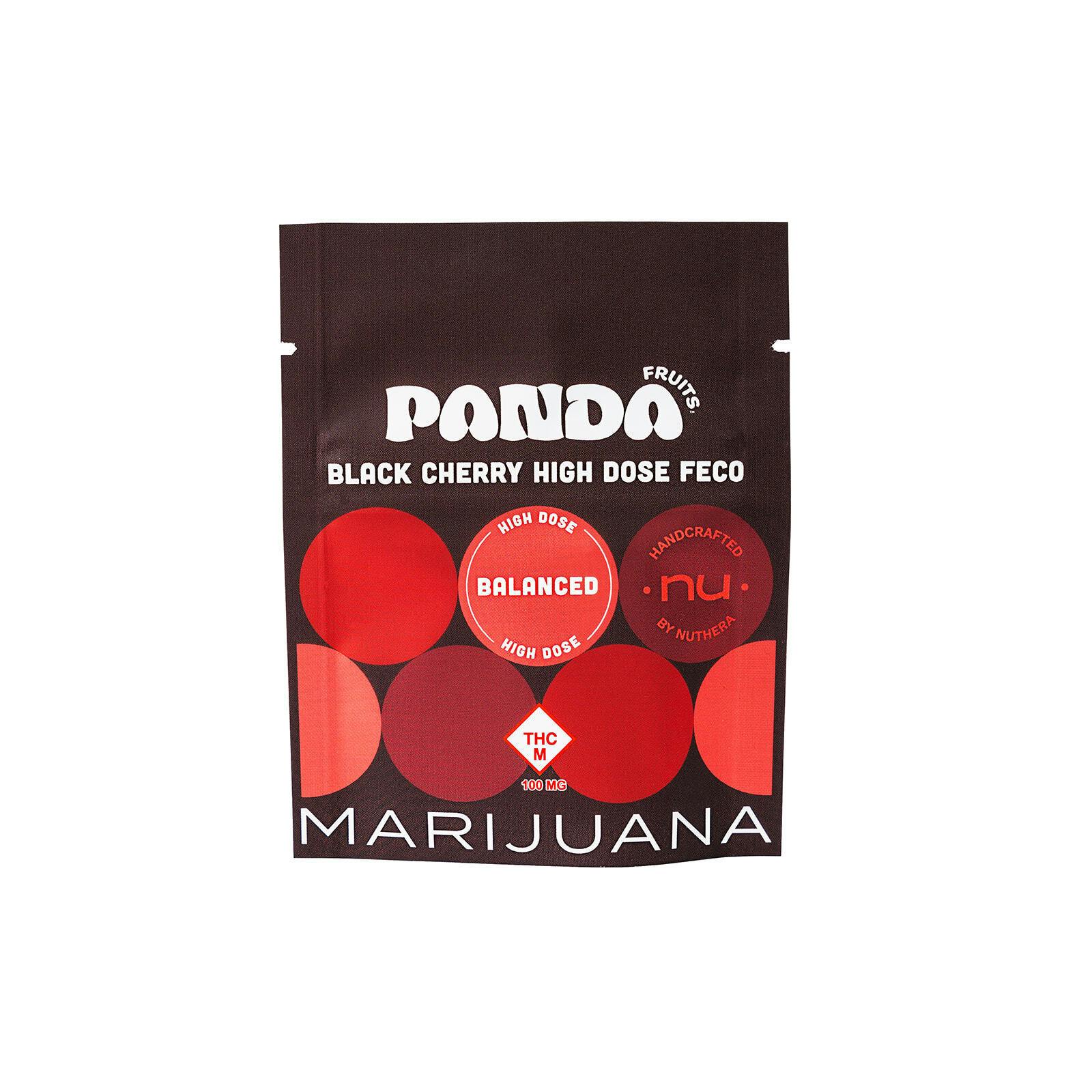 Panda - Black Cherry - FECO Gummies - 100mg (2pk) at Blue Sage Cannabis Deli - Belton