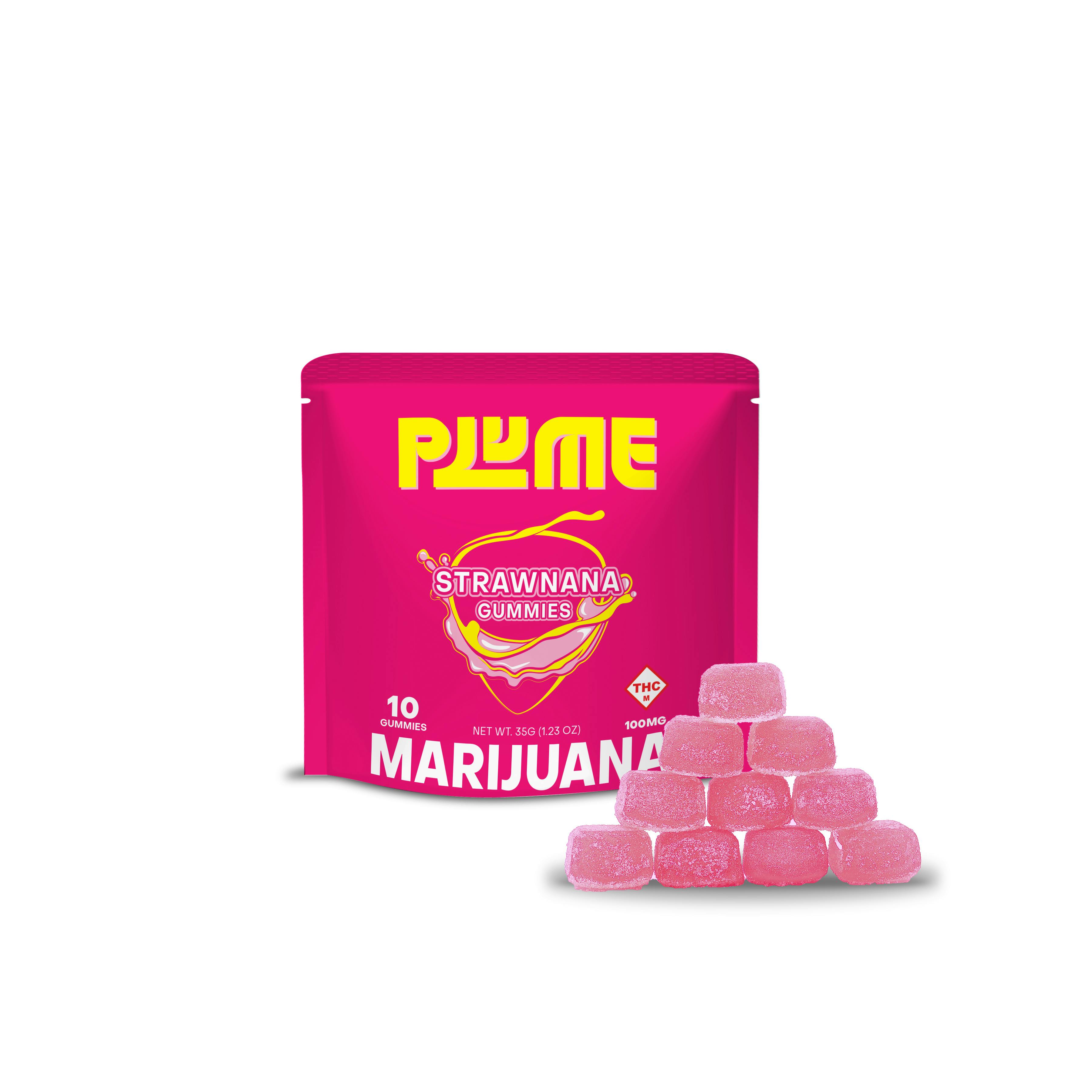 Plume - Strawnana - Gummies - 100mg (10pk)