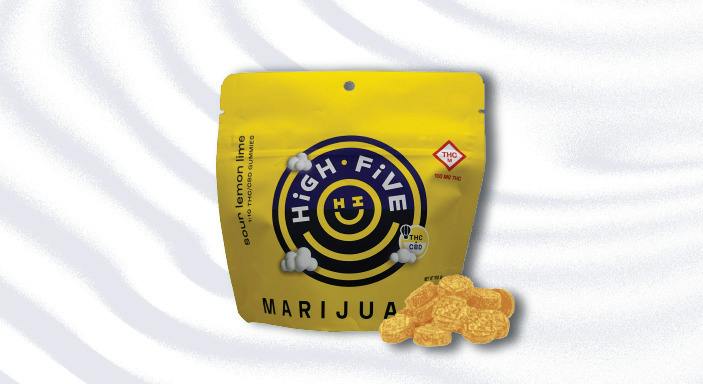High Five - Sour Lemon Lime - 1:10 THC:CBD - Gummies - 100mg (20pk)