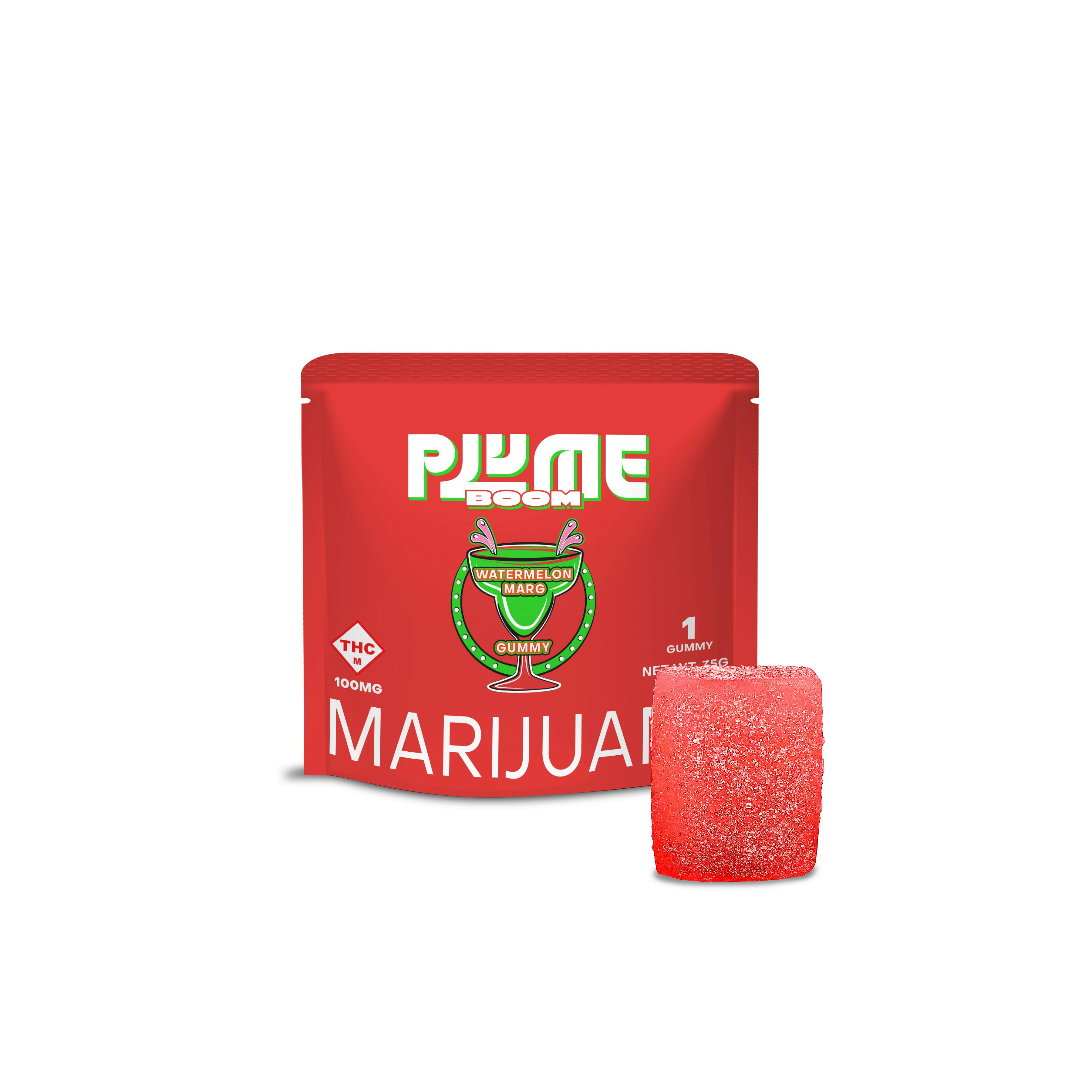 Plume - Watermelon Marg - Boom Gummy - 100mg (1ct) at Blue Sage Cannabis Deli - Belton