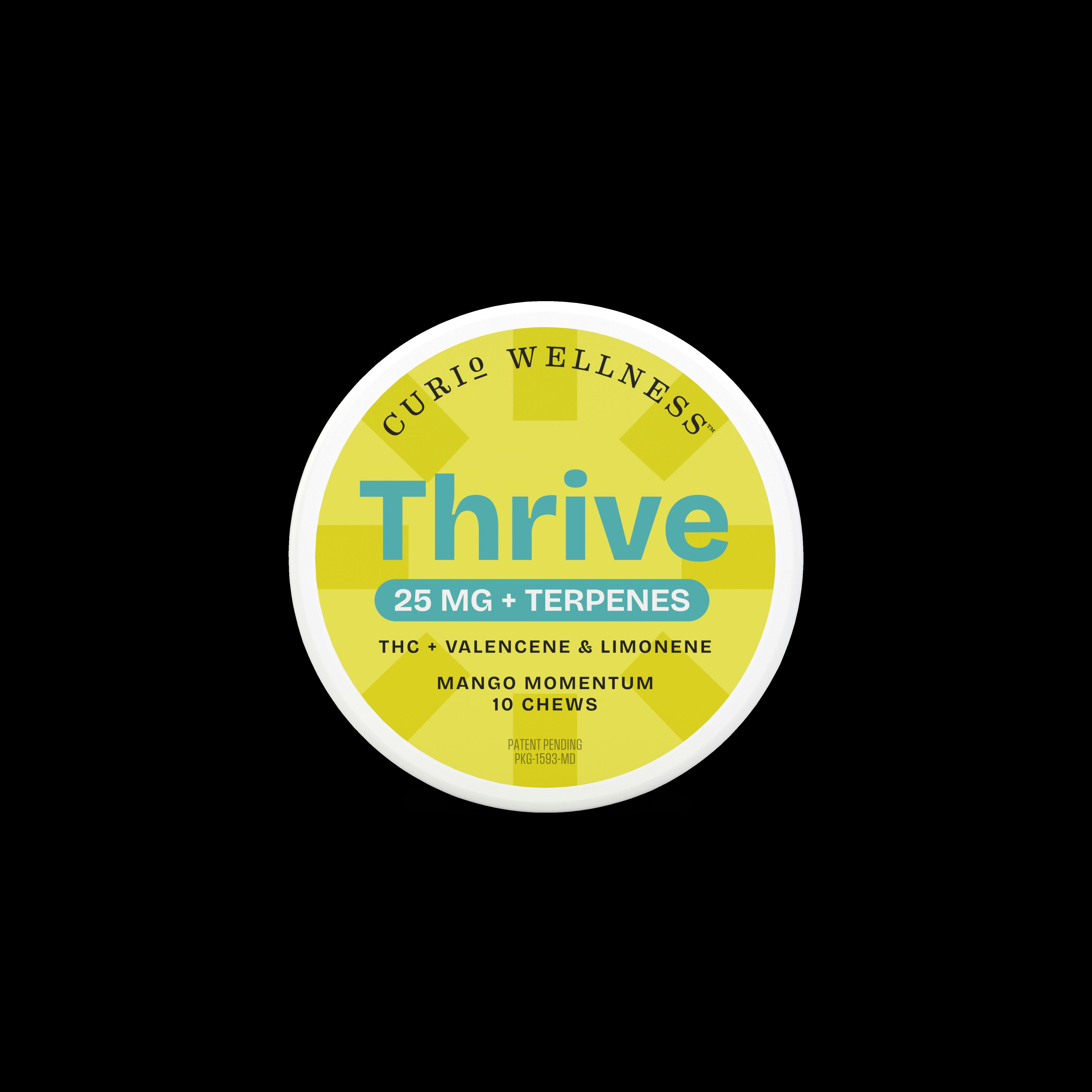 Curio Wellness - Mango Momentum- Thrive - Gummies - 250mg (10pk)