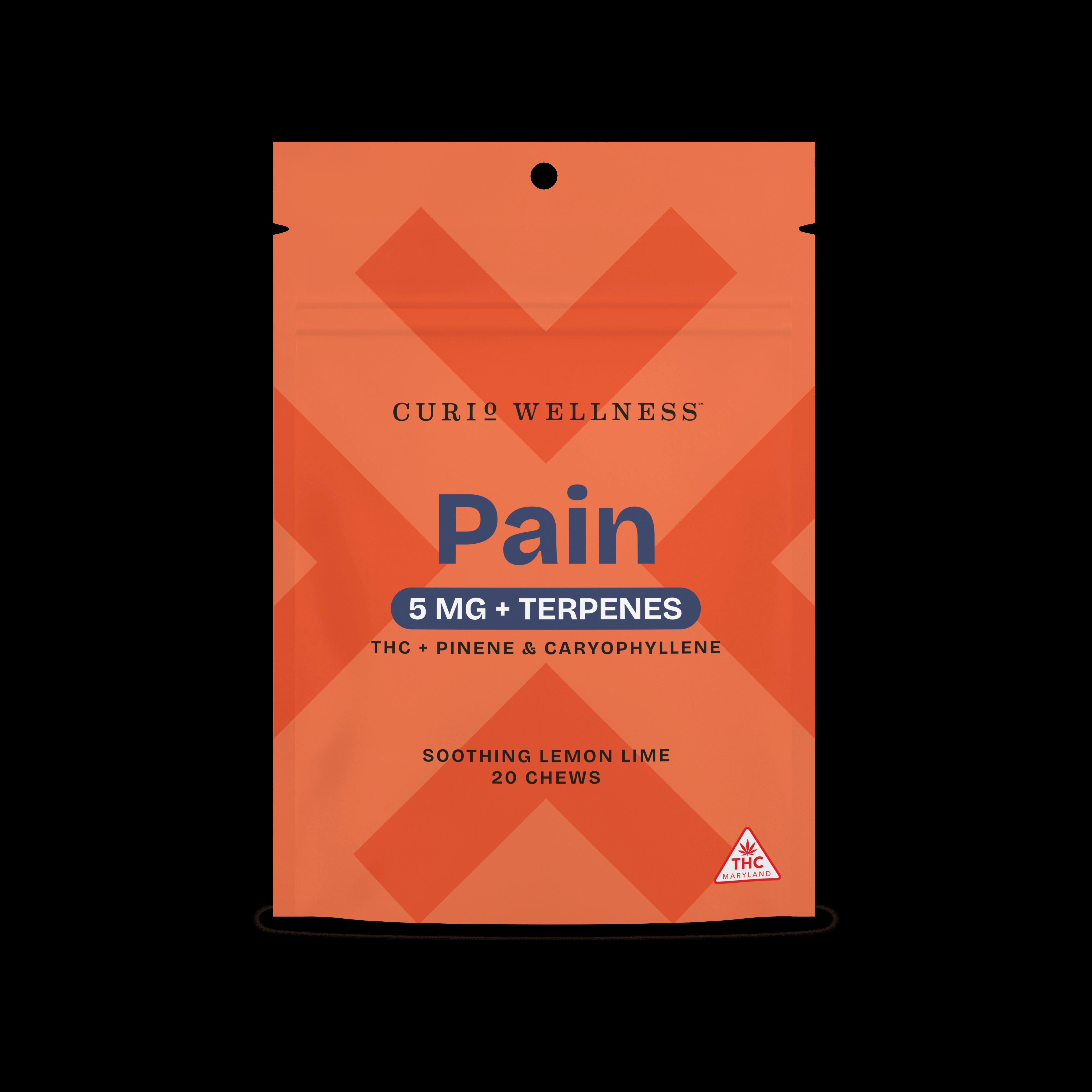 Curio Wellness - Soothing Lemon Lime - Pain - Gummies - 100mg (20pk)