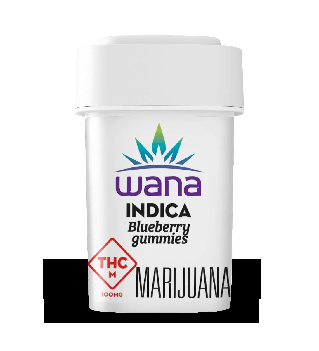 Wana - Sour Blueberry - Gummies - 100mg (10pk)