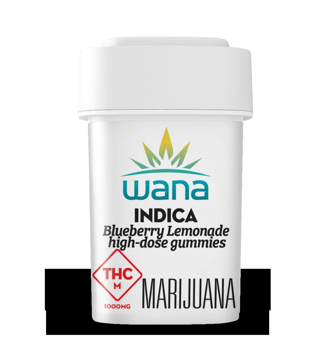 Wana - Blueberry Lemonade - Relaxing Gummies - 1000mg (20pk)