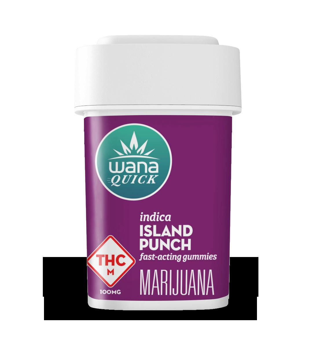Wana - Island Punch - Fast Acting Gummies - 100mg (10pk)