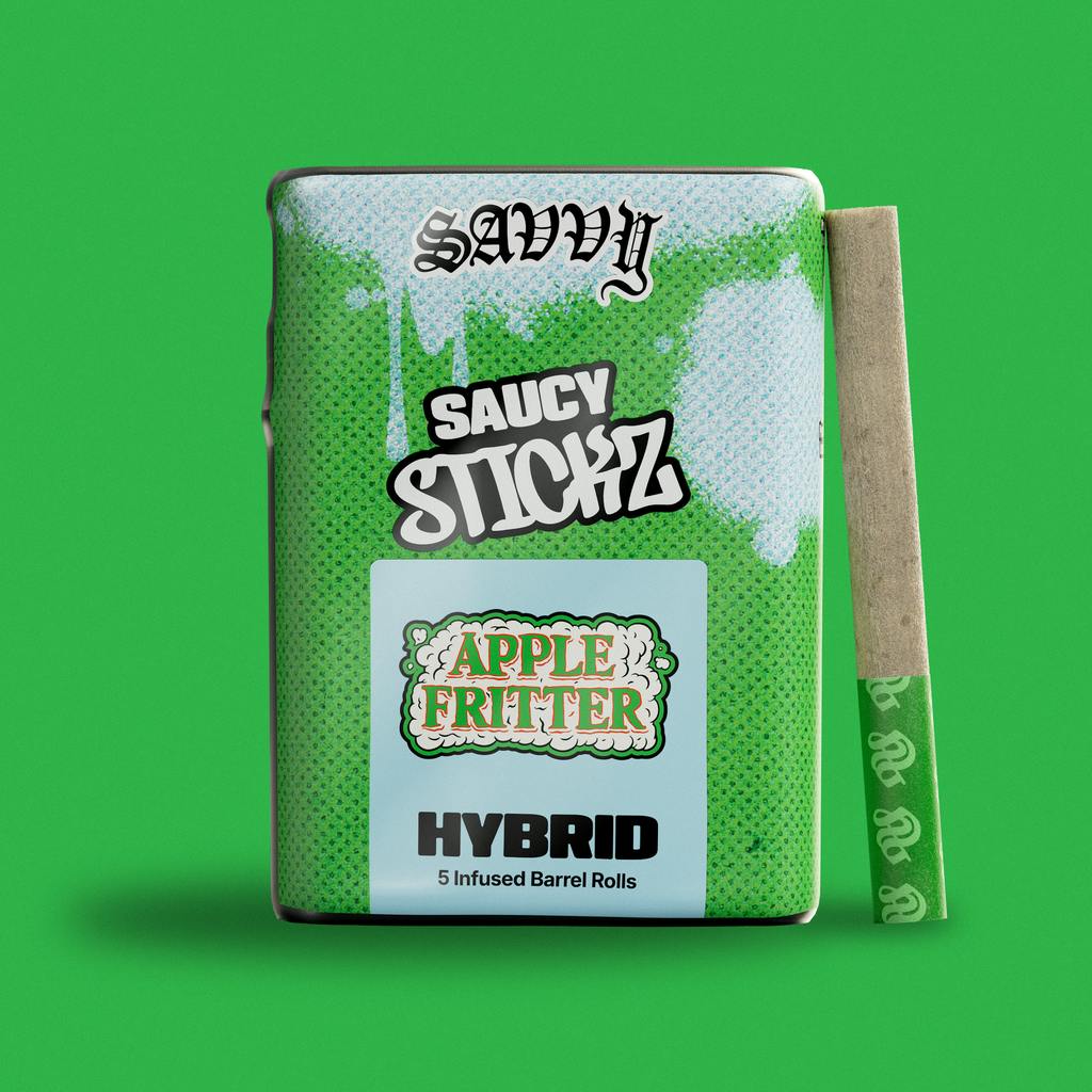 Savvy Saucy Stickz Apple Fritter Infused Pre-Roll 2.5g [5pk]