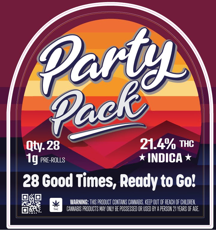 Party Pack (qty. 28) Pre Rolls Indica