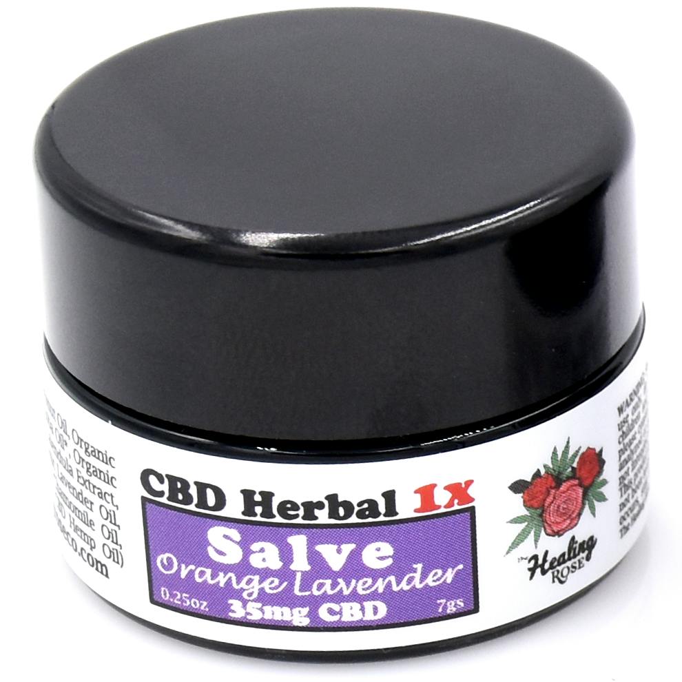 Mini Organic Orange Lavender CBD Salve | The Healing Rose | at Elevated Roots Dispensary Abington