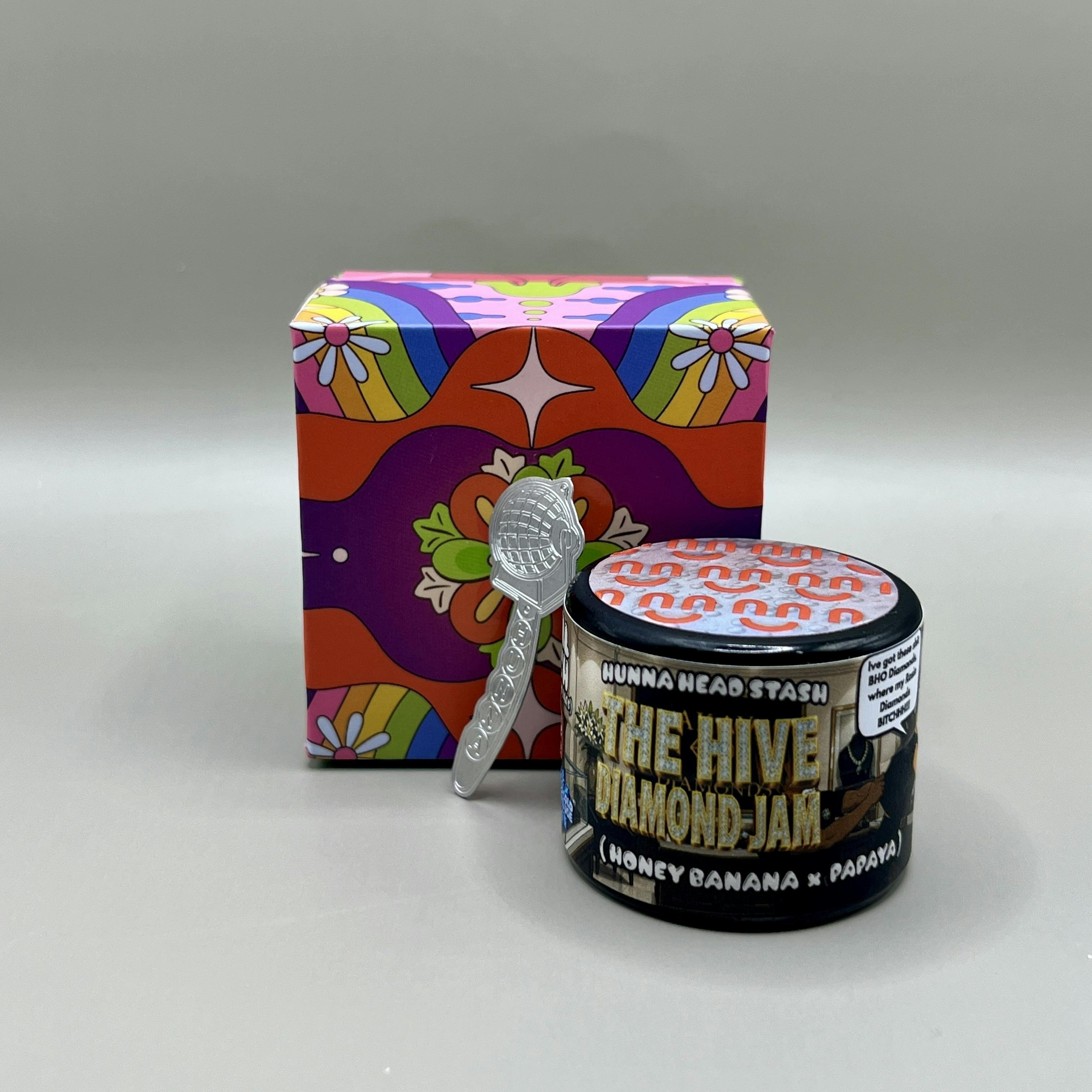 Hunna Hash - Head Stash - Live Rosin Diamond Jam 2g - The Hive