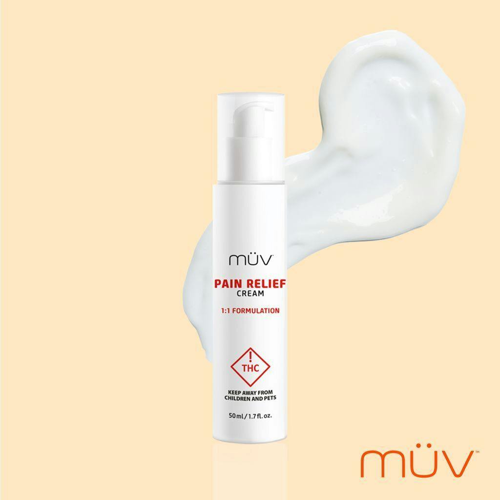 MÜV Pain Relief 1:1 CBD:THC Cream 200mg [50mL] at MÜV Cannabis Dispensary