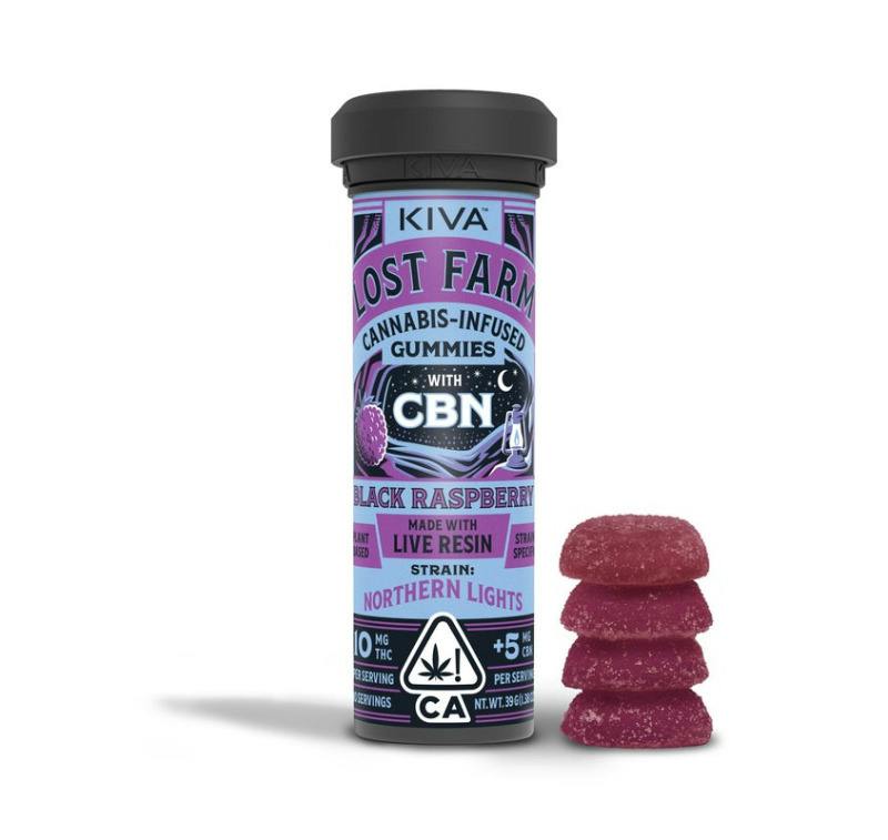 Lost Farm Black: Lost Farm Black Raspberry (I) CBN Gummies 150mg