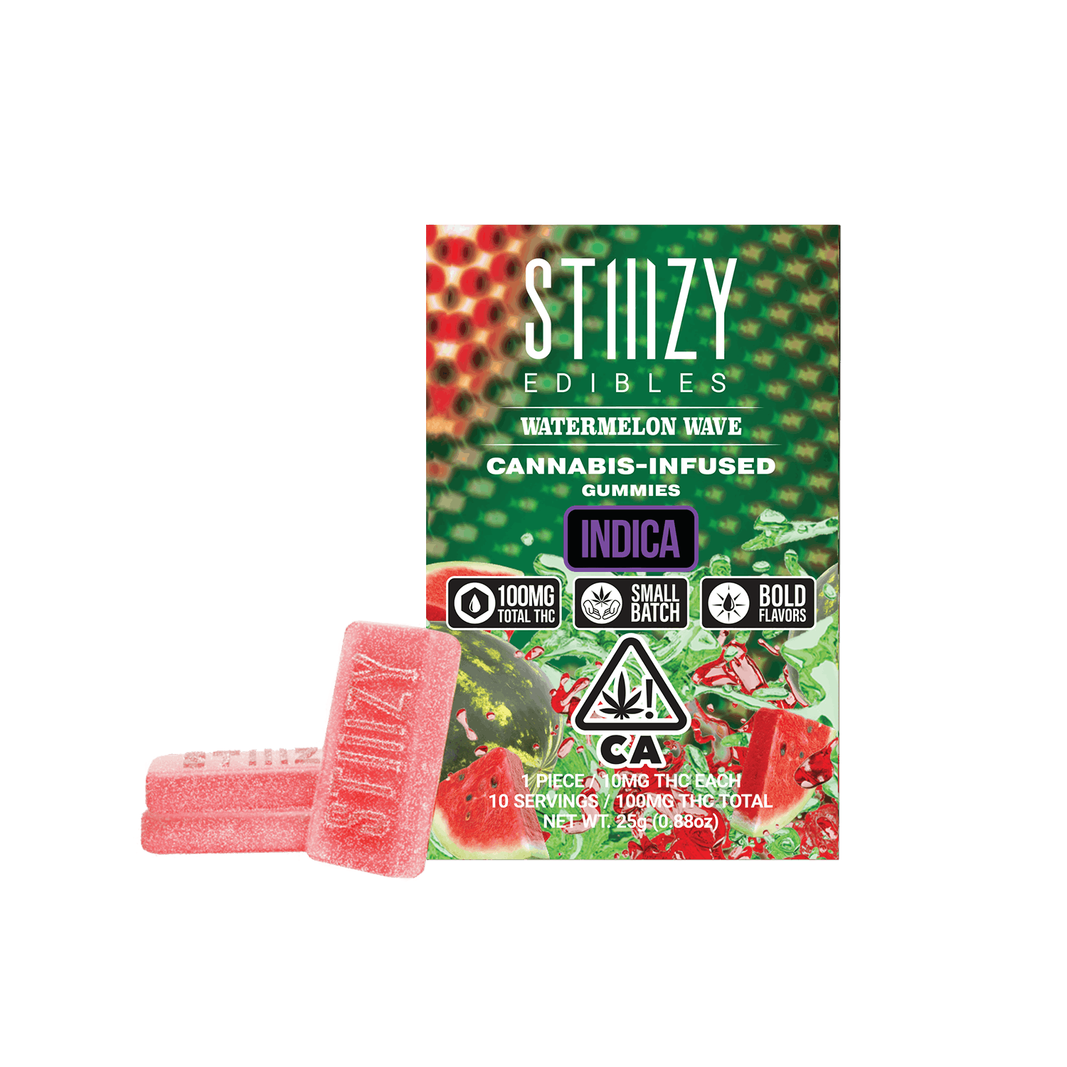 STIIIZY Watermelon Wave: Stiiizy Watermelon Wave (I) Gummies 100mg
