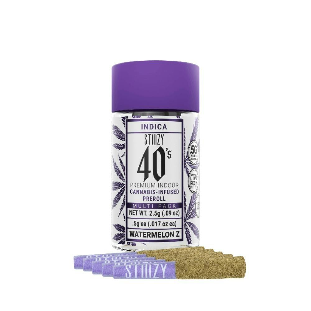 Stiiizy 40's Pink Champagne (I) Infused Preroll 5pk 2.5g