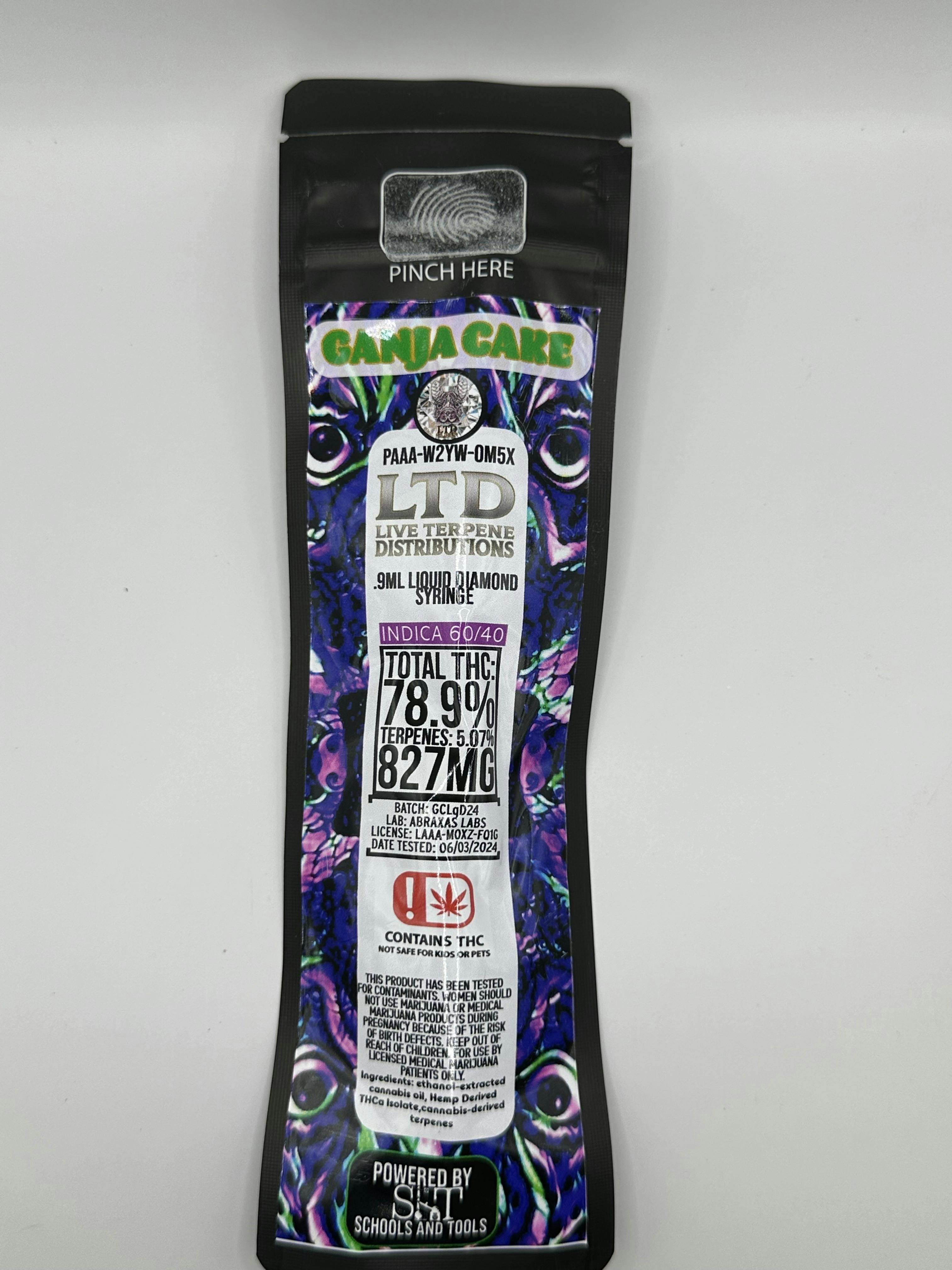 Ganja Cake Liquid Diamond Syringe