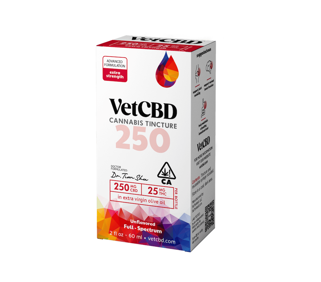 FLASH - VET CBD - REGULAR STRENGTH TINCTURE 250MG CBD 2FLOZ [12.5MG] 1:20 THC:CBD