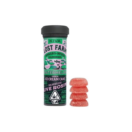 Watermelon 'Ice Cream Cake' Live Rosin Gummies | 100mg | 10ct | 10mg/ea