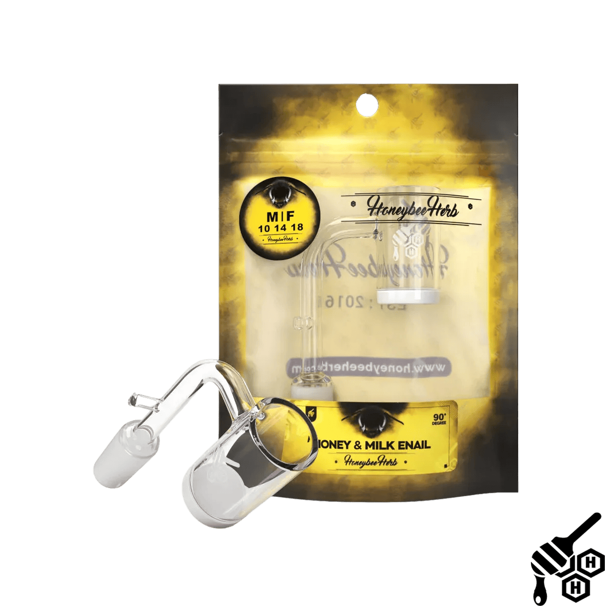 14mm Male 90 Honey Milk