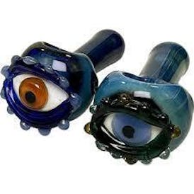 5" Eye Capped Spoon Hand Pipe | Assorted Colors