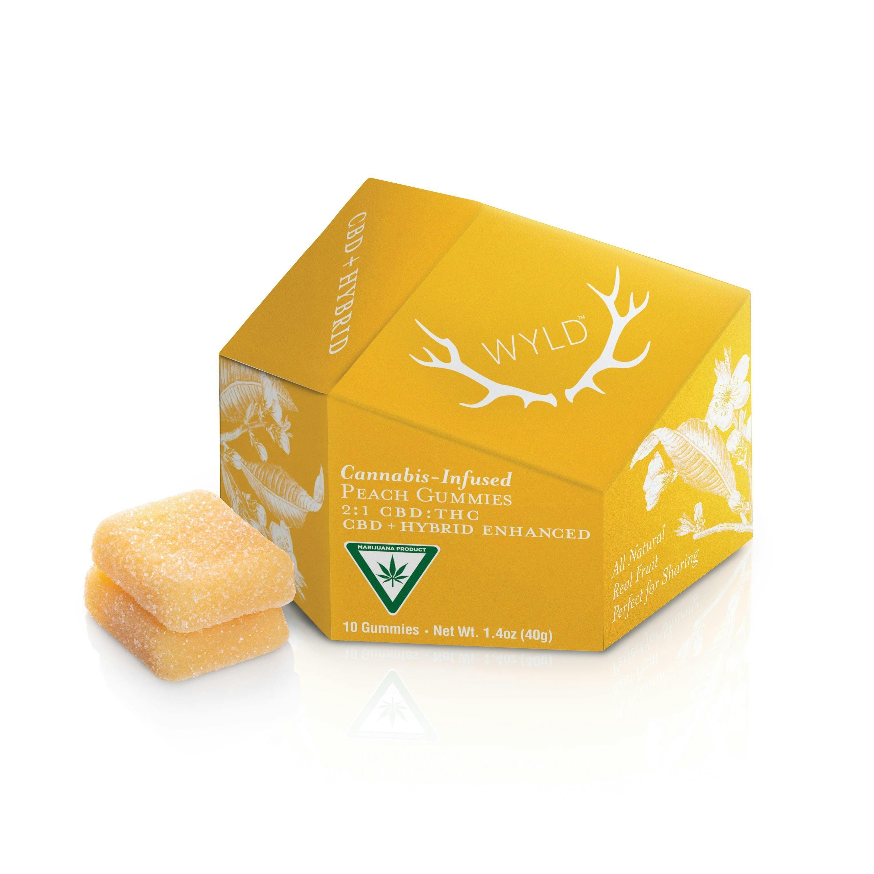 2:1 Peach Hybrid Gummies