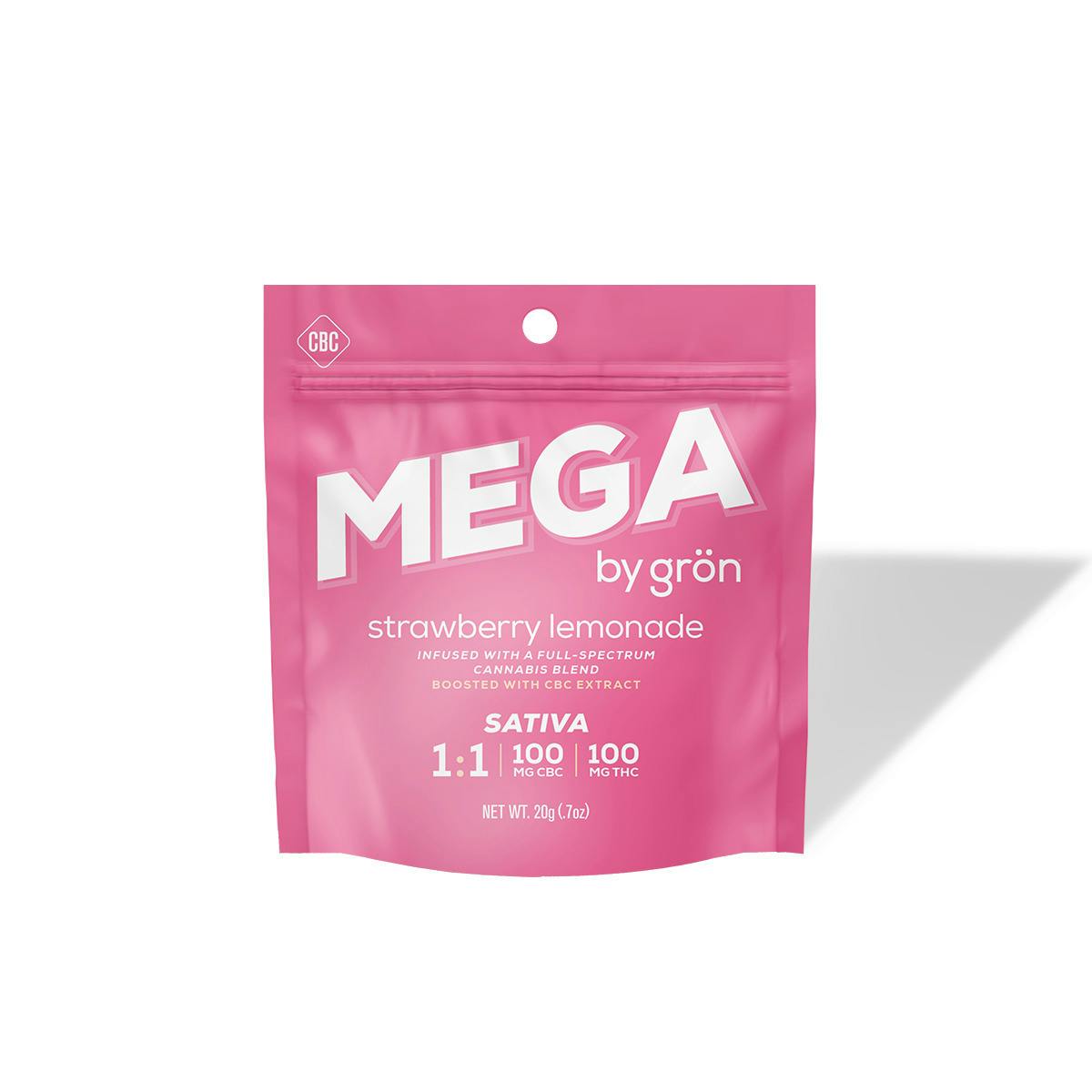 1:1 (THC:CBC) Sativa Strawberry Lemonade Mega Pearl
