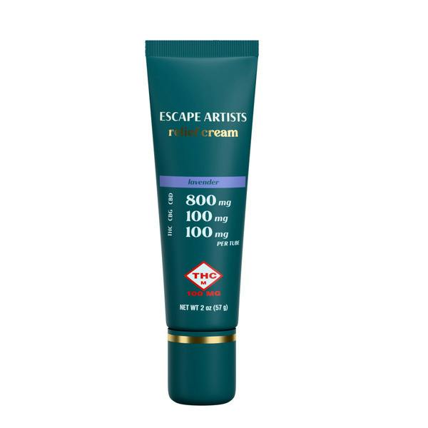 Escape Artists 8:1:1 Lavender Relief Cream (800MG CBD:100MG CBG:100MG THC)
