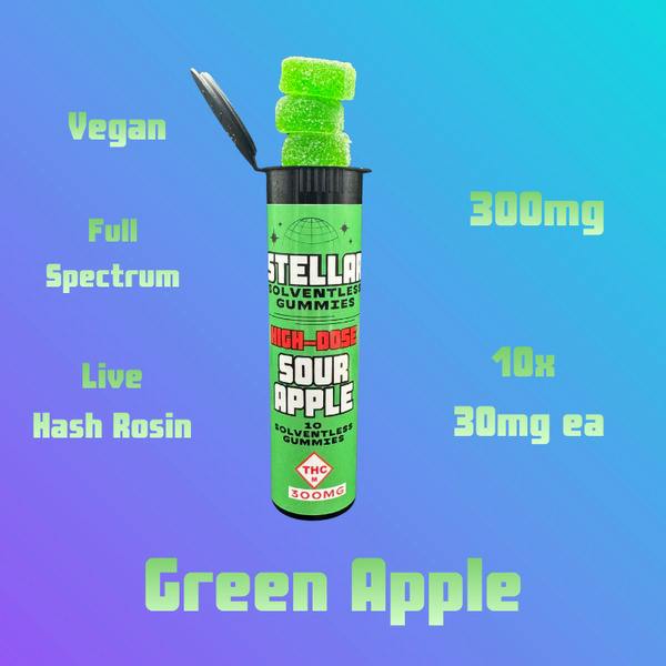 Sour Apple Solventless Gummies