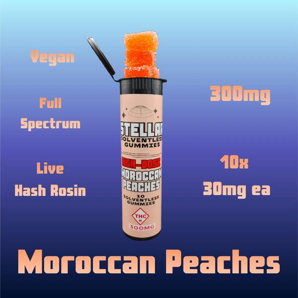Moroccan Peaches Solventless Gummies