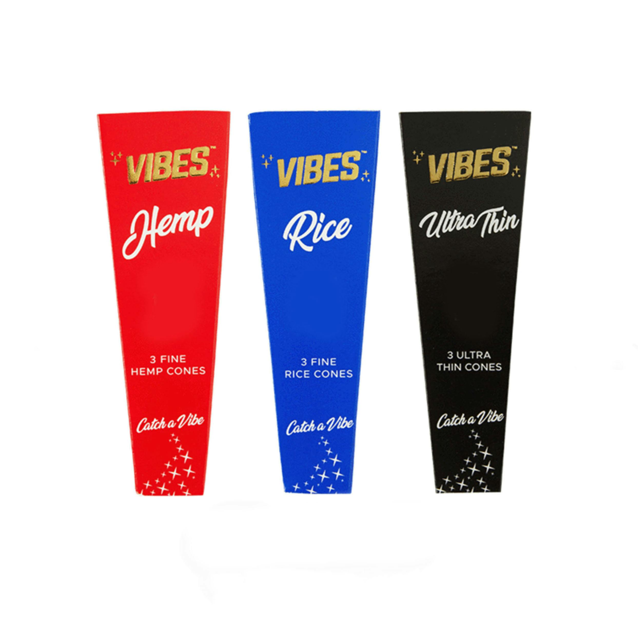 Vibes Rice King Size Cones 3pk