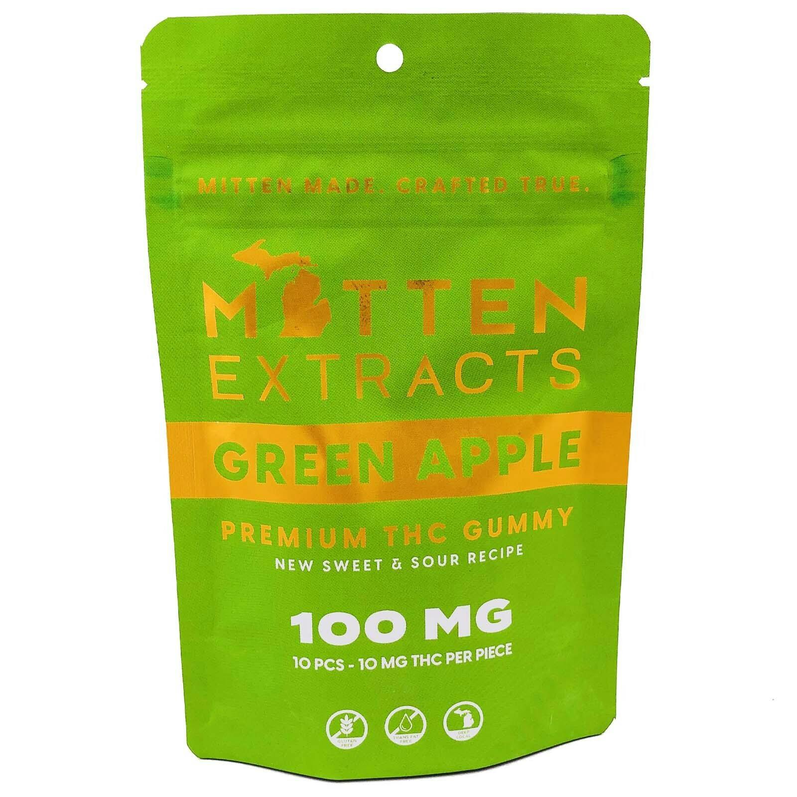 Mitten Extracts | 200mg Gummies | Green Apple