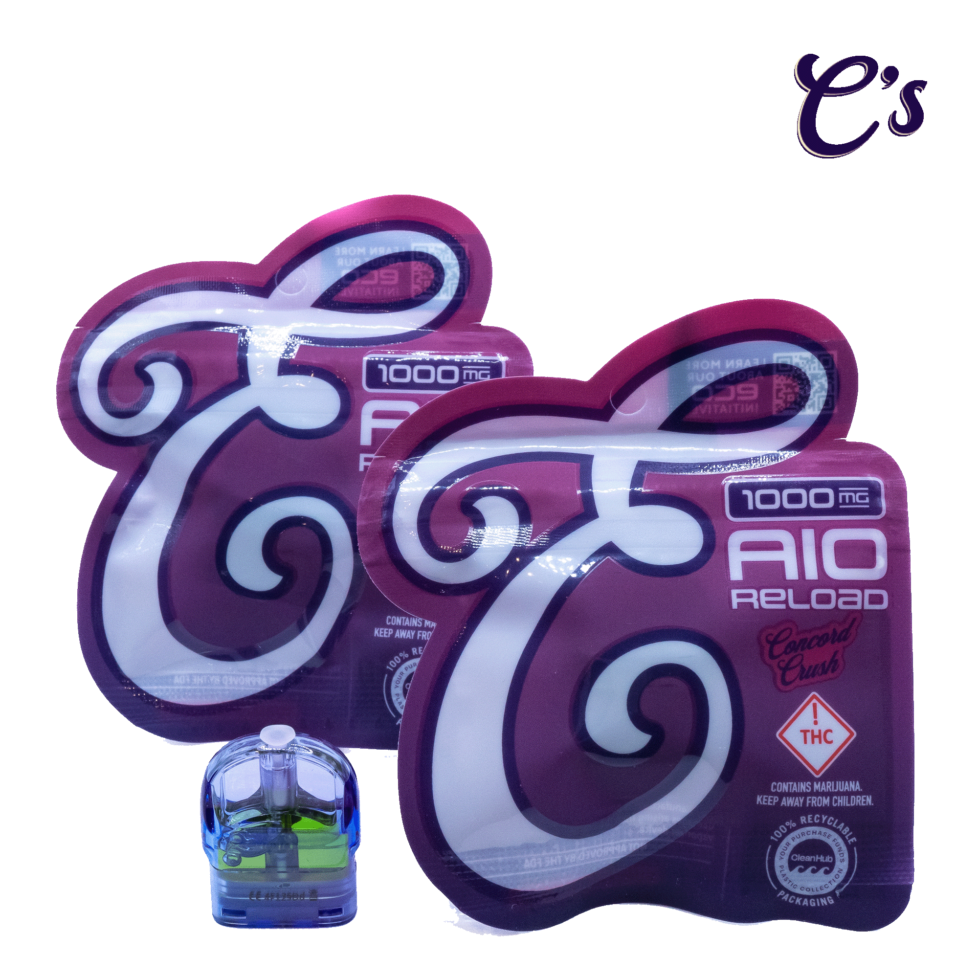 Eureka | Flavored AIO Reload (H) Very Berry 1g