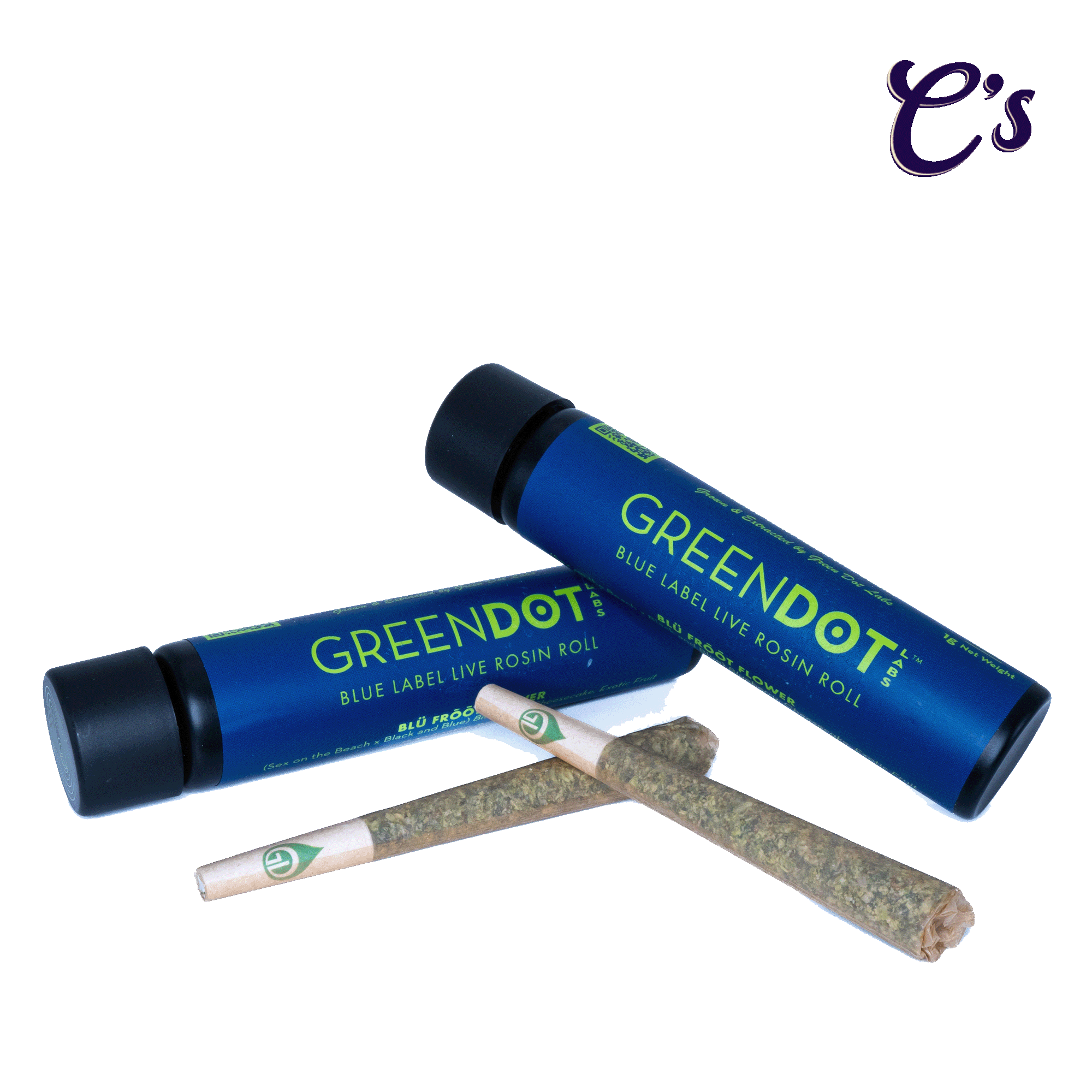 Green Dot | Live Rosin Pre Roll | I-95 + Downshift 1g