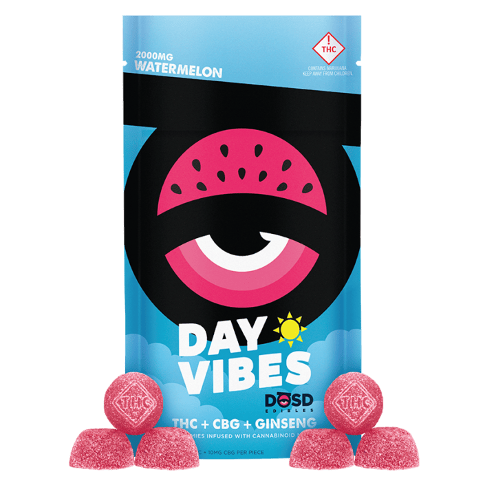 DOSD - Nano Bites Day Vibes ( Watermelon 10:1 THC:CBG)(2000mg - 20pk)(100mg per serving)