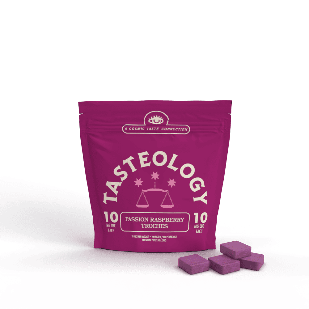 Tasteology Passion Raspberry Ratioed Troches 10mg ea | 10-Pack