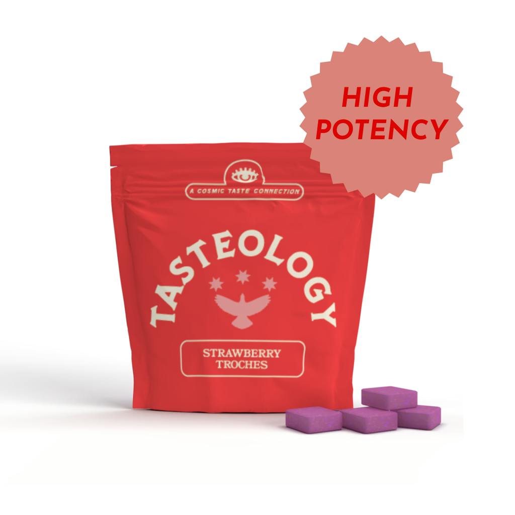 Tasteology Strawberry Troches 100mg ea | 10-Pack