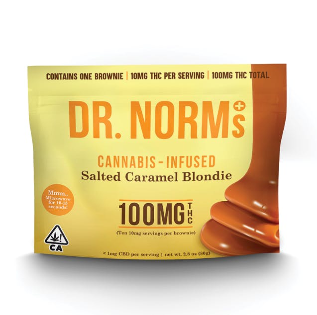 DR. NORM'S- SALTED: Caramel Blondie Brownie