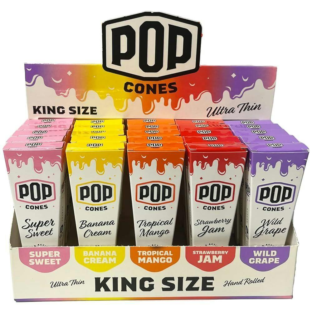 POP CONES - KING SIZE FLAVOR ACTIVATED 3PK