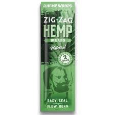 ZIG ZAG - NATURAL HEMP WRAPS 2PK