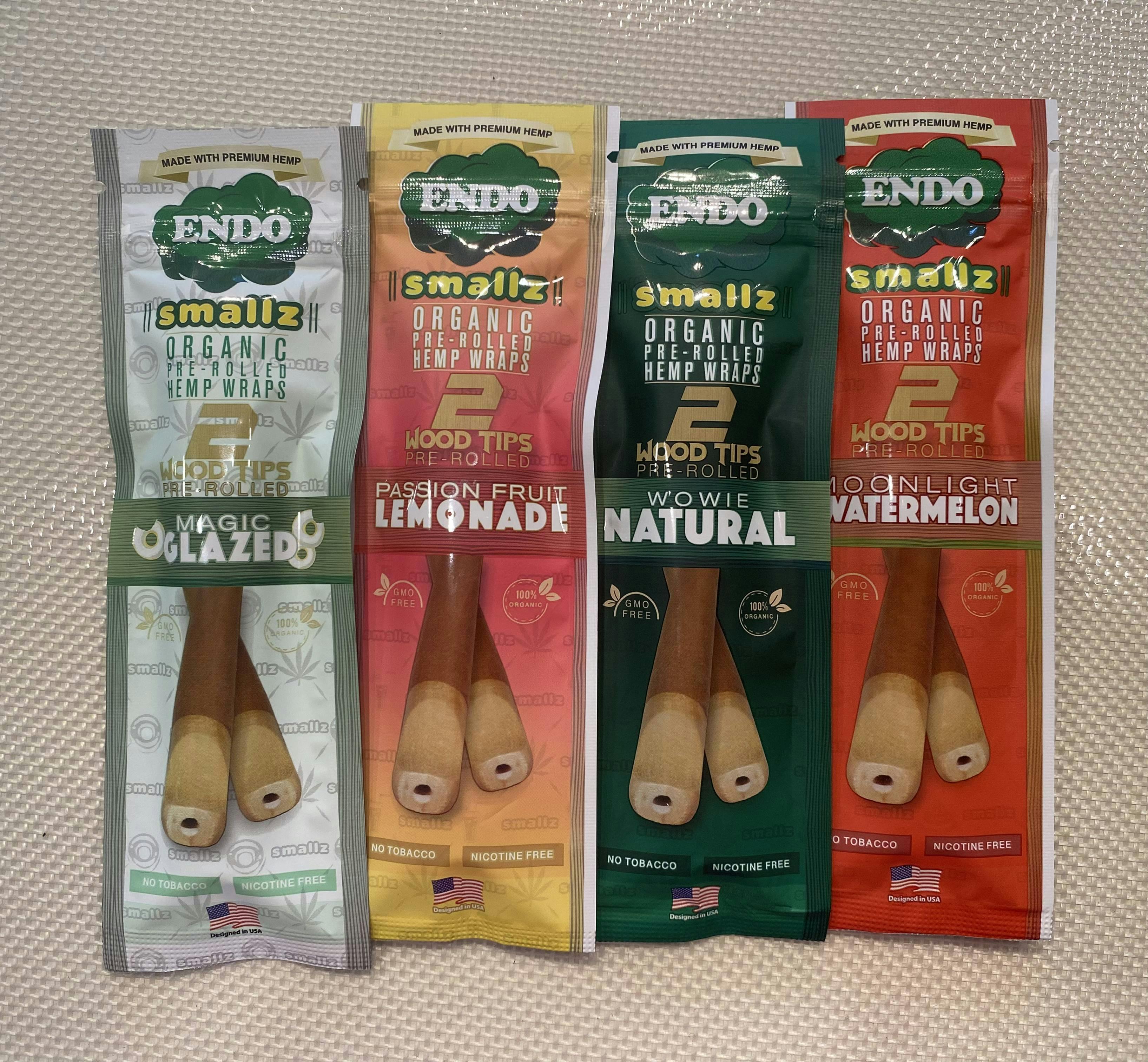 Endo Hemp Wood Tip Prerolls 2pk Smallz
