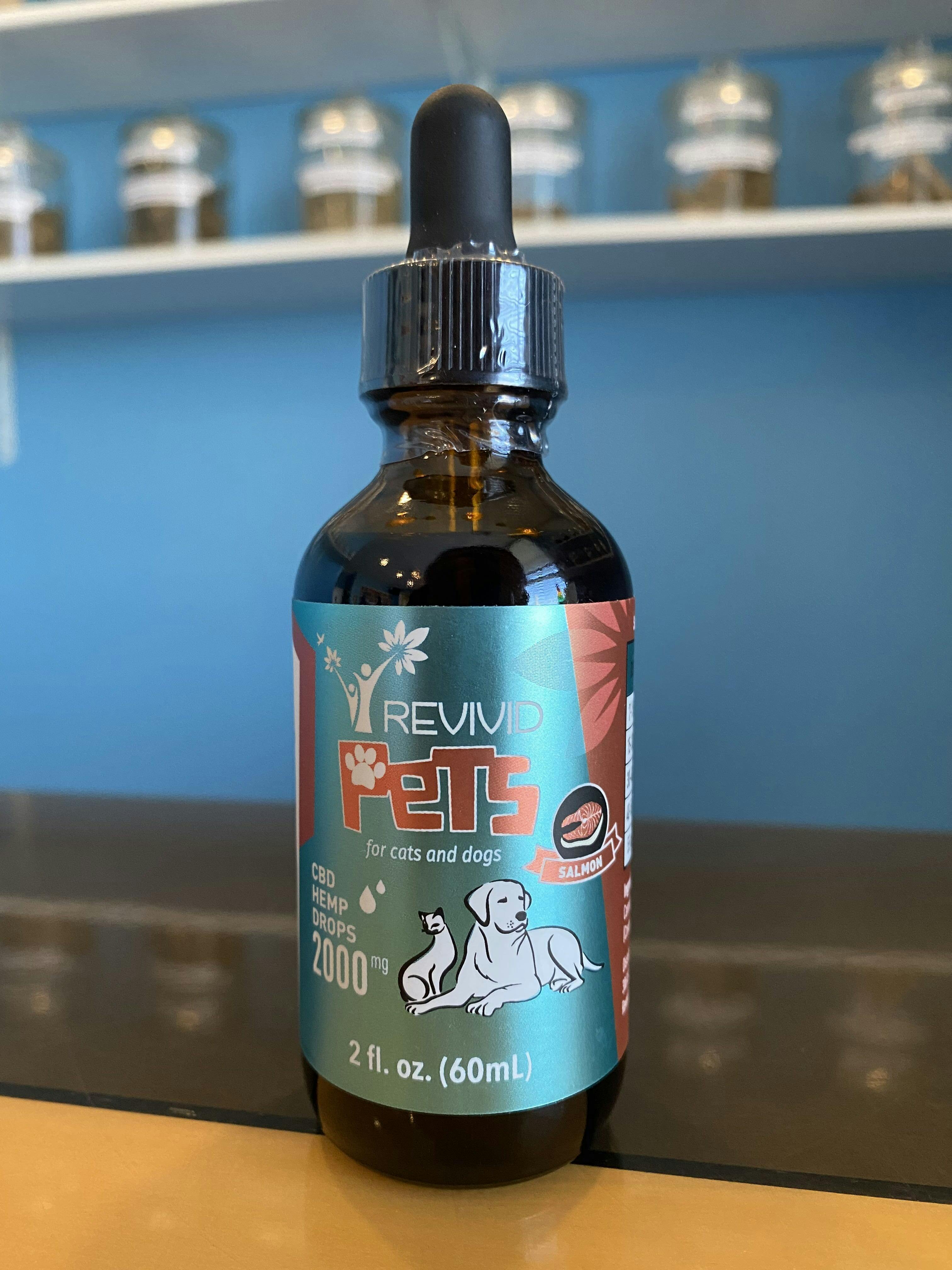 Revivid Pets 2000mg CBD Tincture Salmon
