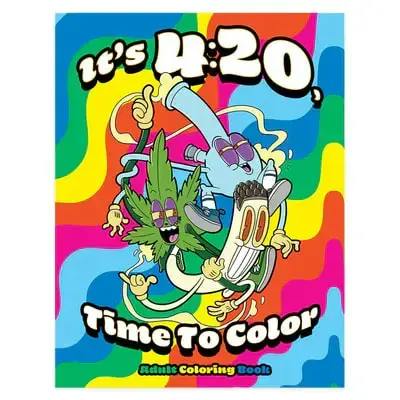 Wood Rocket | Adult Cannabis Colouring Book -It's 420 Time To Colour~