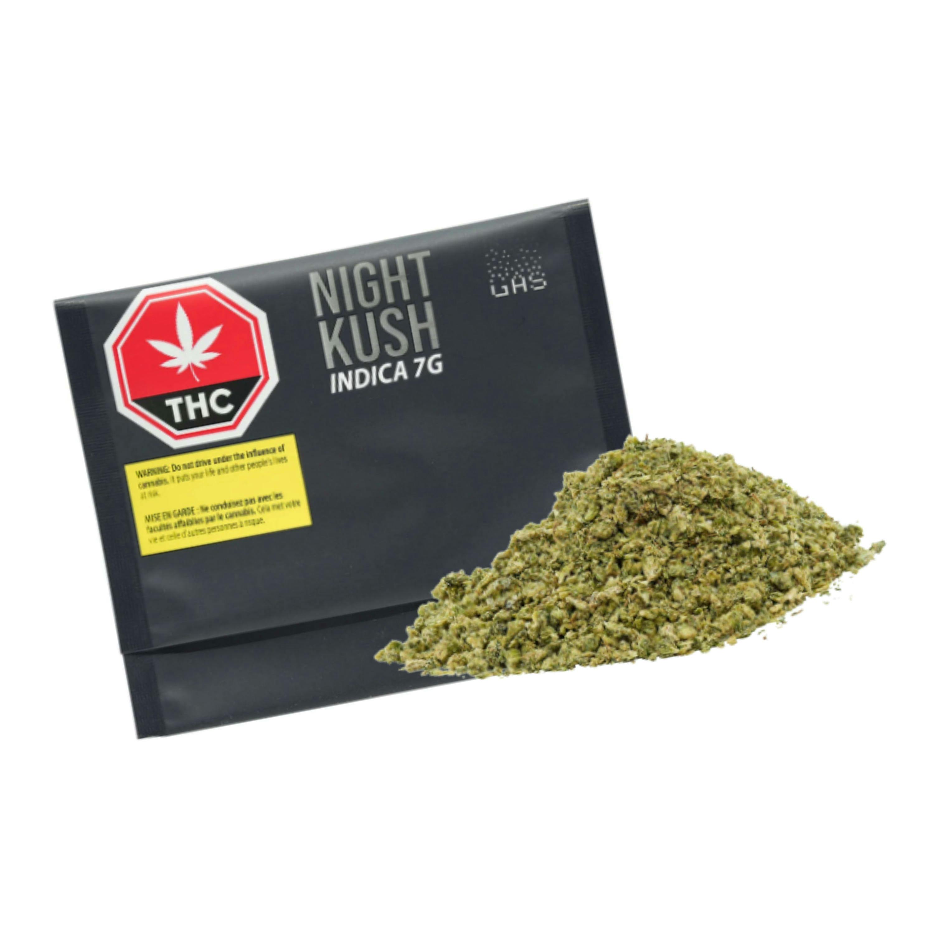 Night Kush Indica Ground / Milled Flower 7g [(GAS)]