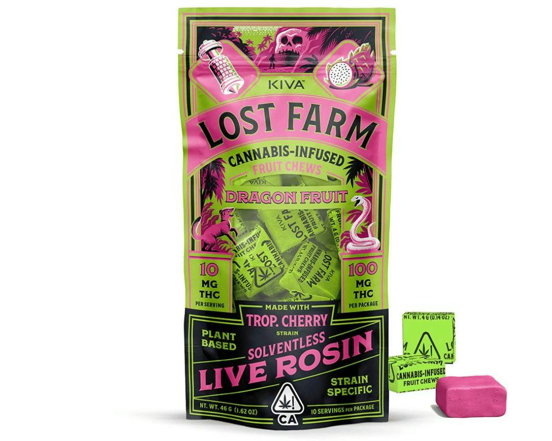 Dragonfruit 'Trop Cherry' Live Rosin Chews | 100mg | 10ct | 10mg/ea