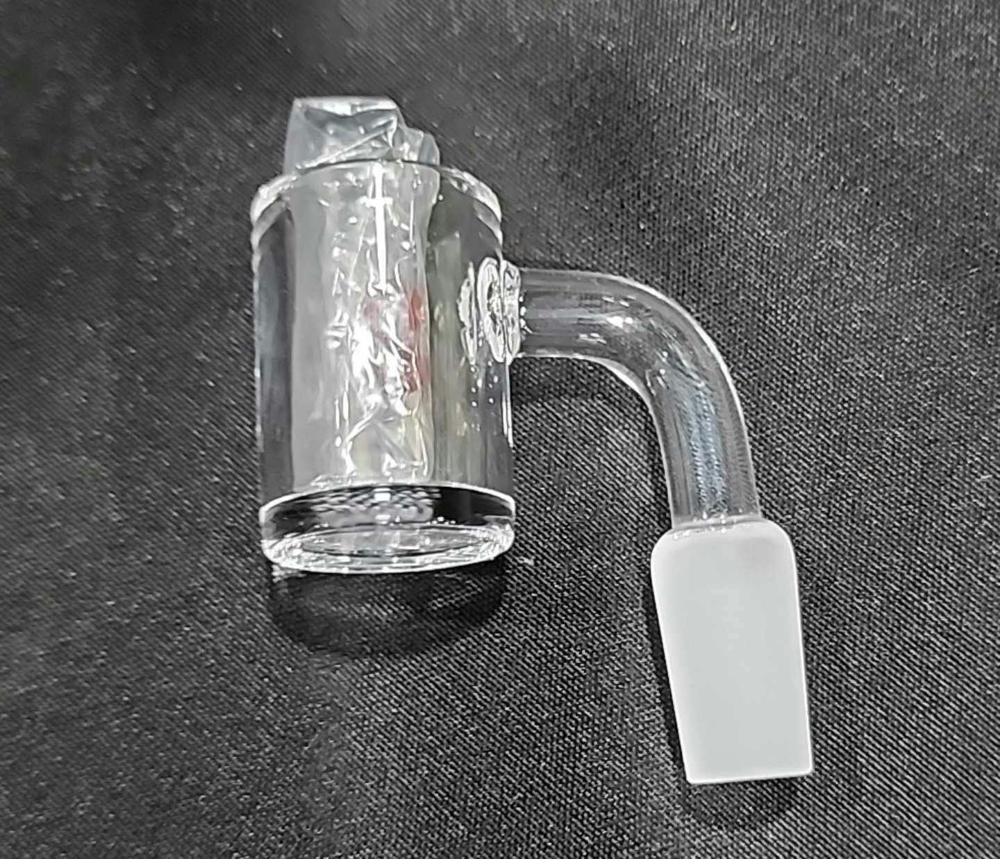Flat Rimmed Banger W/Terp Pearls 14mm